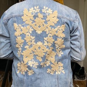 Lucky brand oversized jean jacket